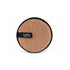 BTFY reusable Makeup Remover Puff, front view, round plush honey-coloured microfibre with a black BTFY Powered by Honey tab